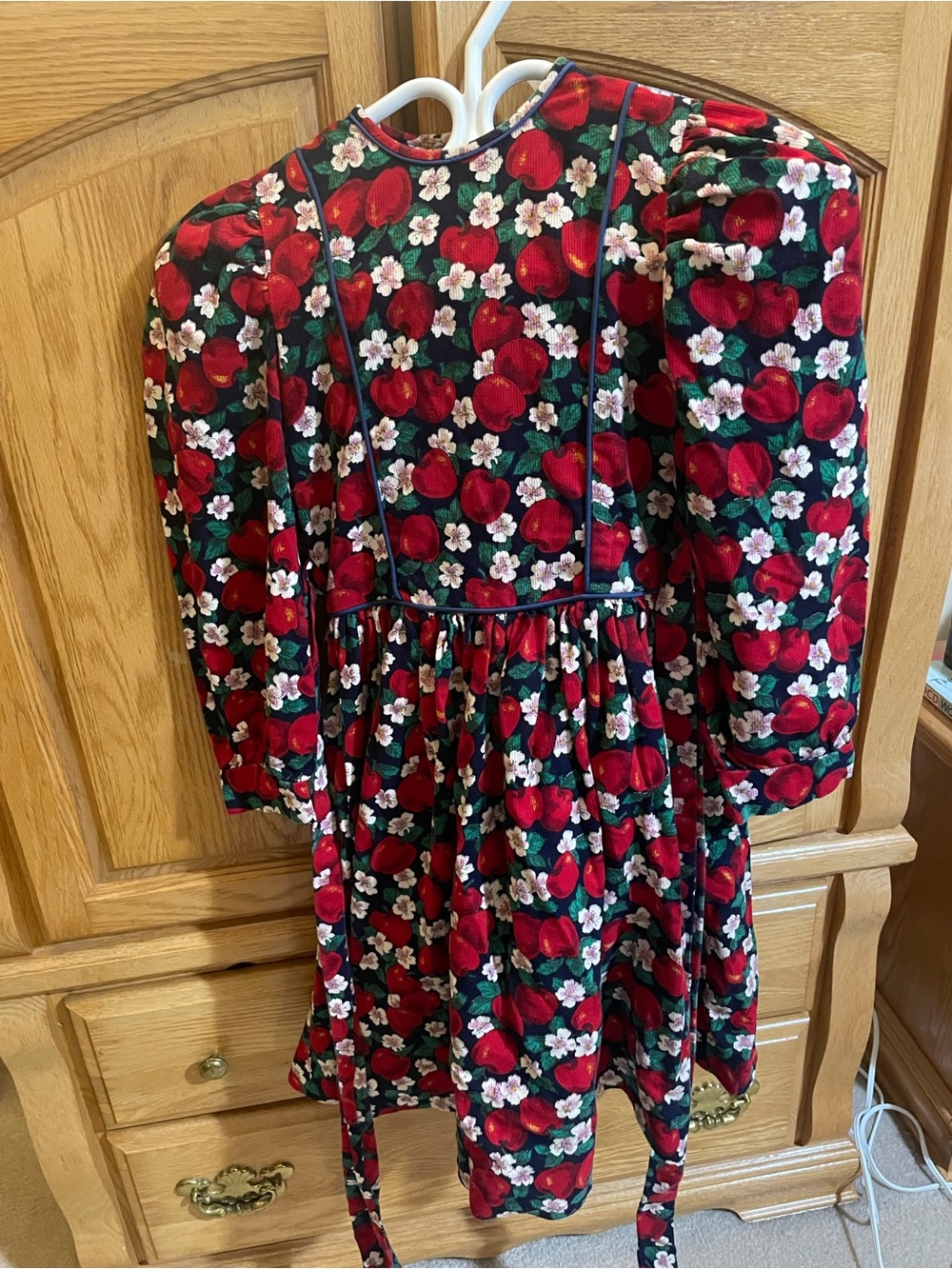 Girls Vintage Apple Dress